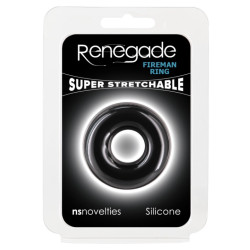 Renegade Cockring Stretch Fireman Noir